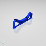 Blocos FP 3D:  Cavalete Roletes de Carga 3D – Correia Transportadora – 40 Tamanhos [ipart]