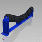 Blocos FP 3D:  Cavalete Roletes de Impacto 3D – Correia Transportadora – 20 tamanhos [ipart]