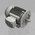 Blocos FP 3D:  Motor WEG Carc. 90S com Flange FF