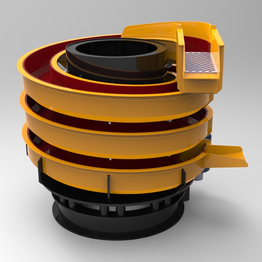 Blocos FP 3D:  Alimentador Helicoidal Vibratório