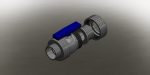 Blocos FP 3D:  Válvula Esfera Termoplástica 3″