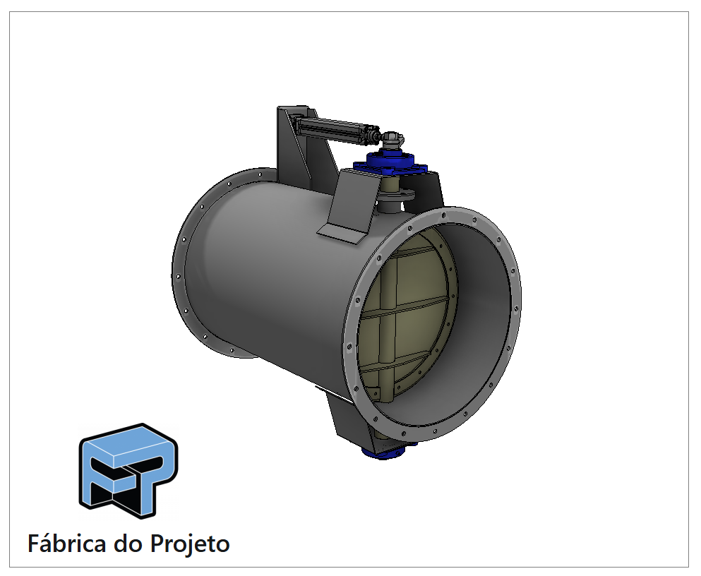 Blocos FP: Damper circular pneumático