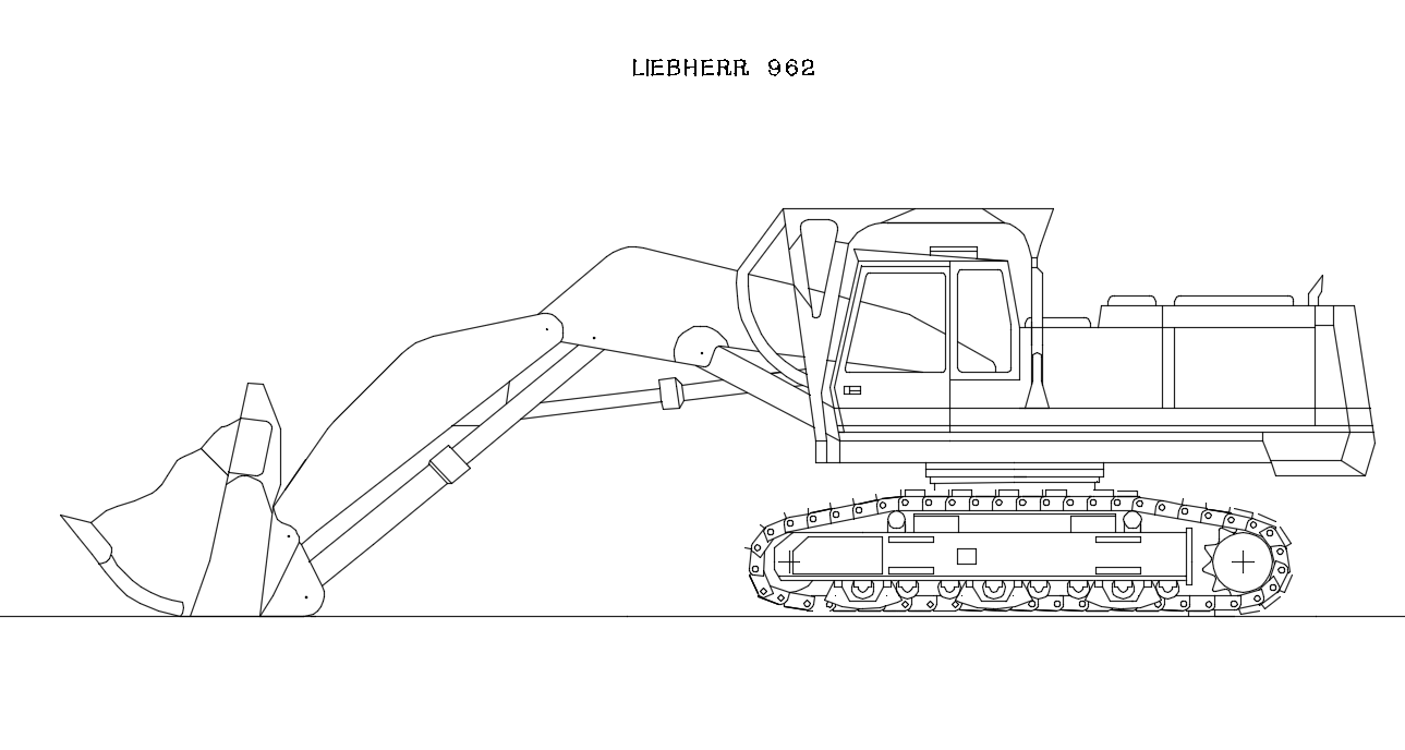 Blocos FP: Escavadeira Hidráulica Liebherr 962