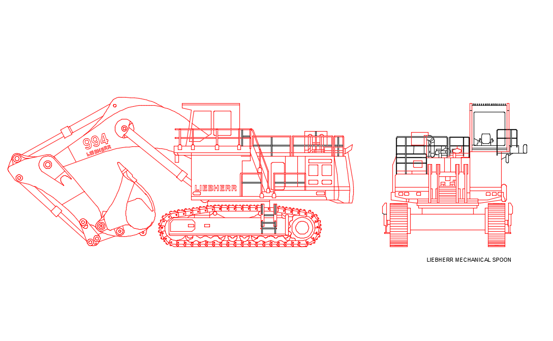 Blocos FP: Escavadeira Hidráulica Liebherr