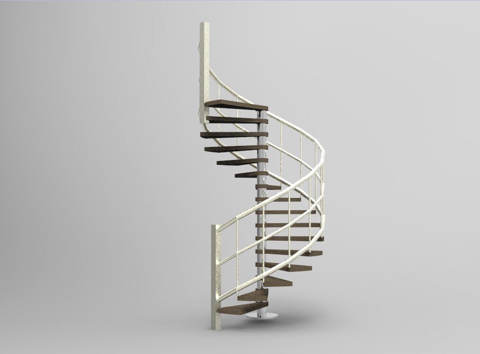 Blocos FP 3D:  Escada Espiral 3D