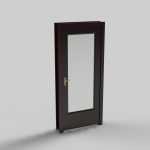 Blocos FP 3D:  Porta Residencial 2 3D
