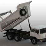 Blocos FP 3D:  Caminhão Caçamba Meia Cana 3D